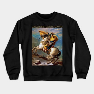 Jacques-Louis David - Napoleon Crossing the Alps Crewneck Sweatshirt